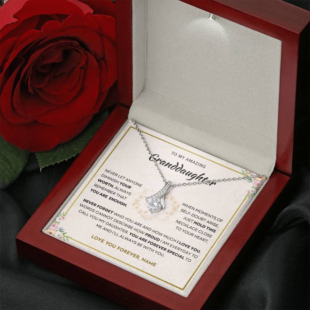 Granddaughter - You Are Enough - Alluring Necklace